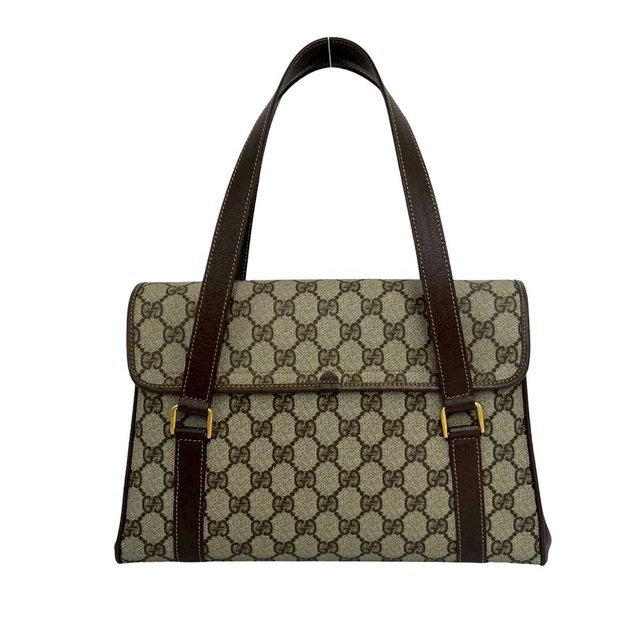 極 美品 GUCCI グッチ オールドグッチ ヴィンテージ GG 柄 ロゴ 金具 