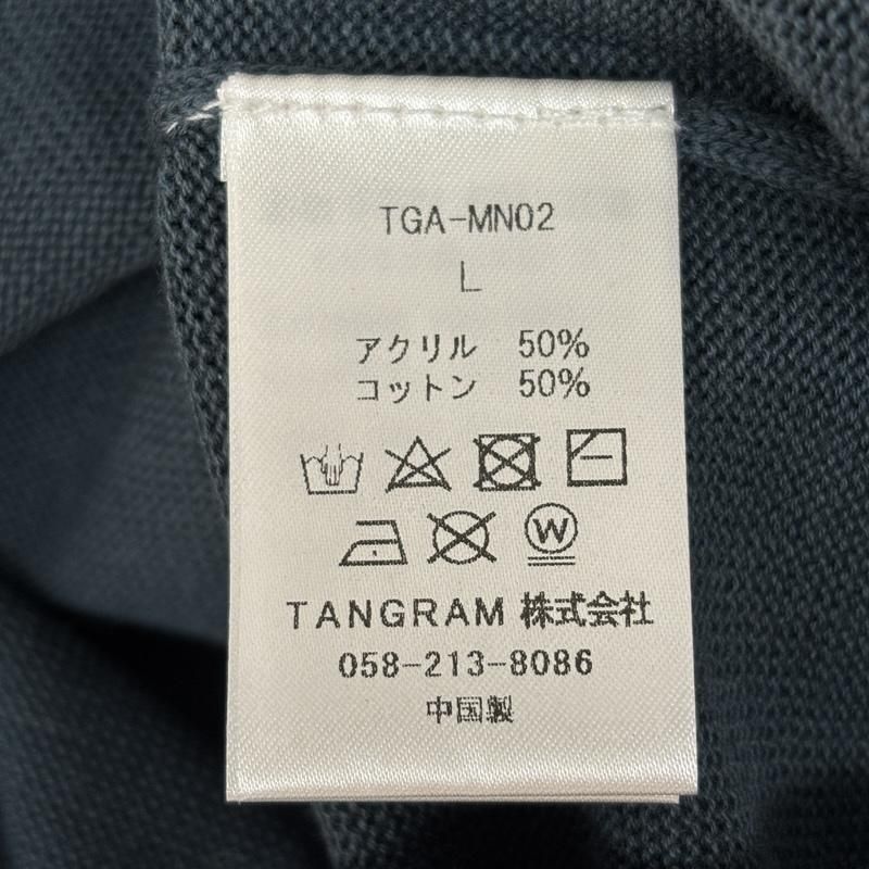 古着 TANGRAM タングラム TGA-MN02 ハーフジップ モックネック ニット