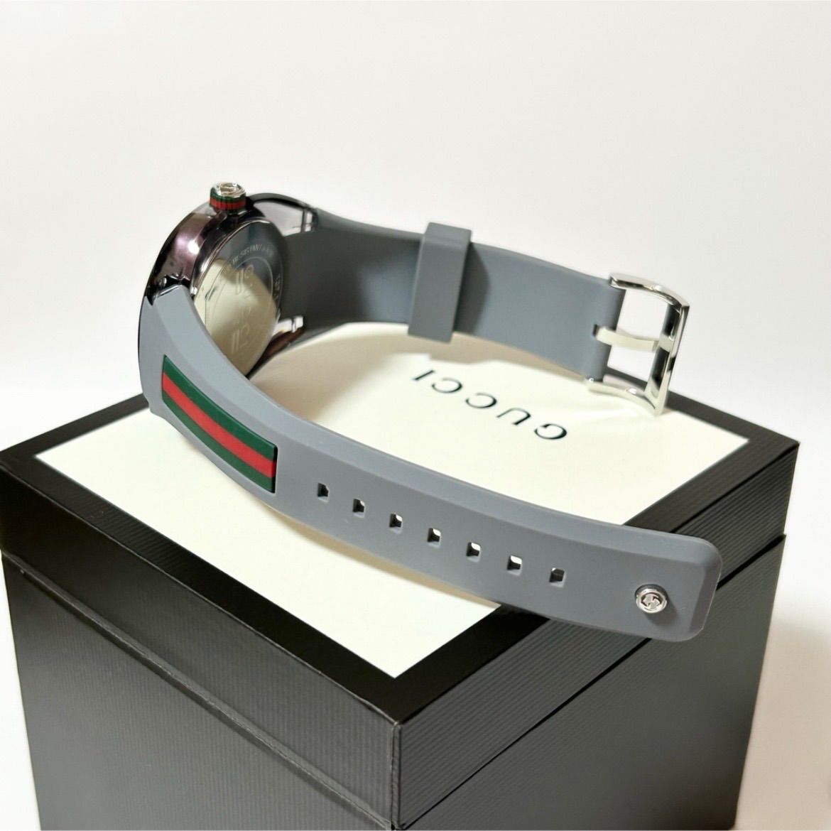 美品 GUCCI グッチ 137.1 YA137109A シンクXXL 46mm QZ クォーツ