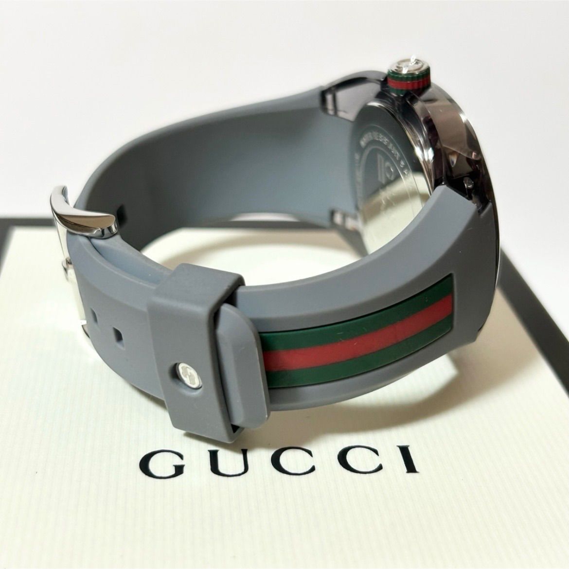 美品 GUCCI グッチ 137.1 YA137109A シンクXXL 46mm QZ クォーツ