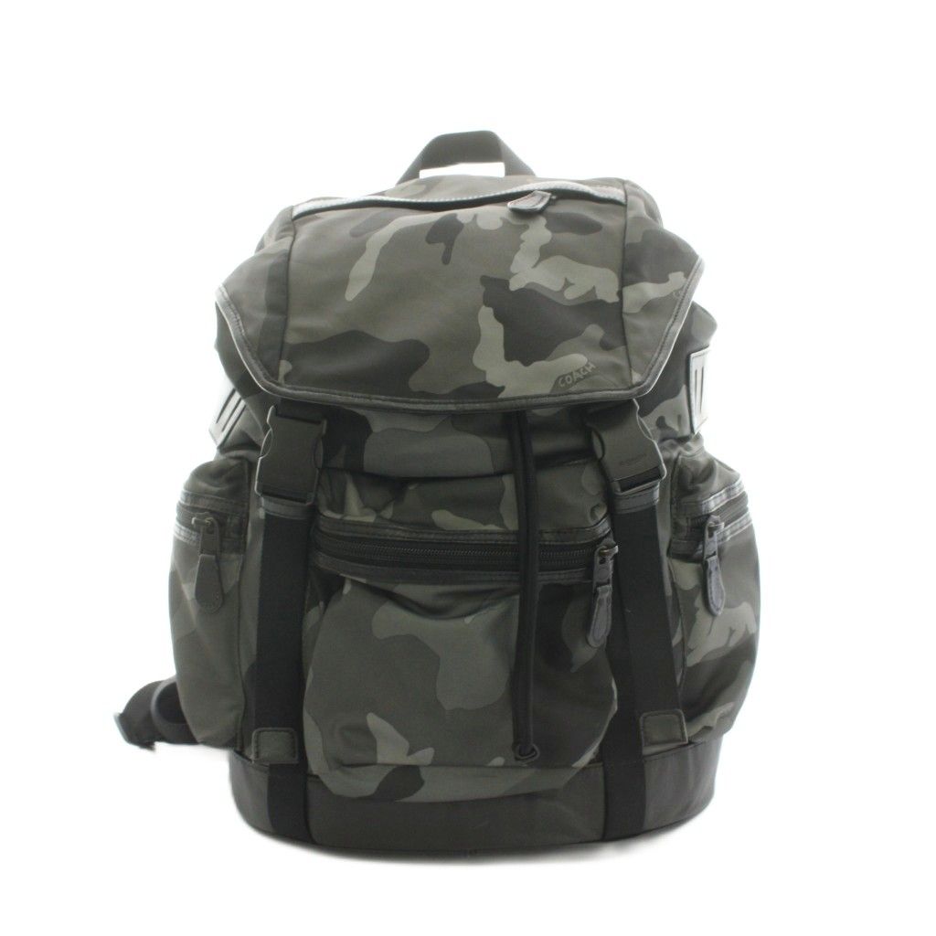 コーチ COACH テレイン トレック パック イン プリント ナイロン Terrain Trek Pack In Printed Nylon リュックサック バックパック カモフラ 迷彩柄 グレー 黒 カーキ F54783 /YM40