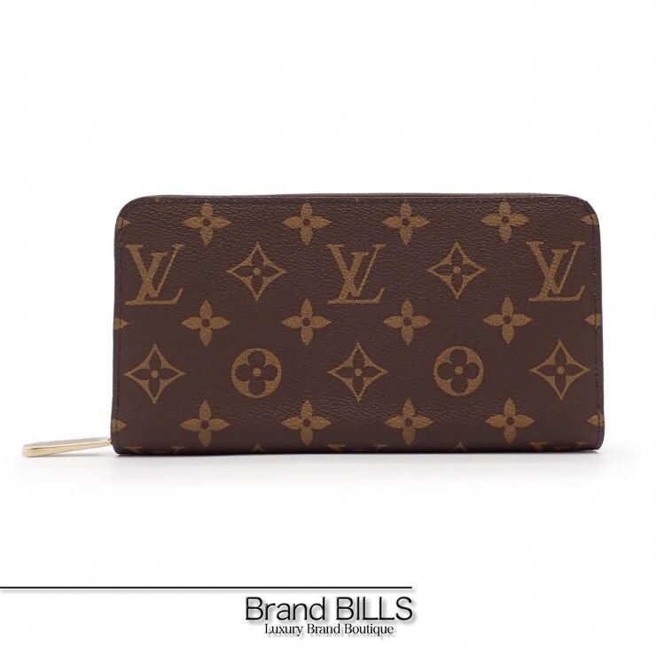 未使用品 LOUIS VUITTON ルイ ヴィトン ジッピー・ウォレット 長財布 M42616 モノグラム ブラウン ゴールド金具 レディース