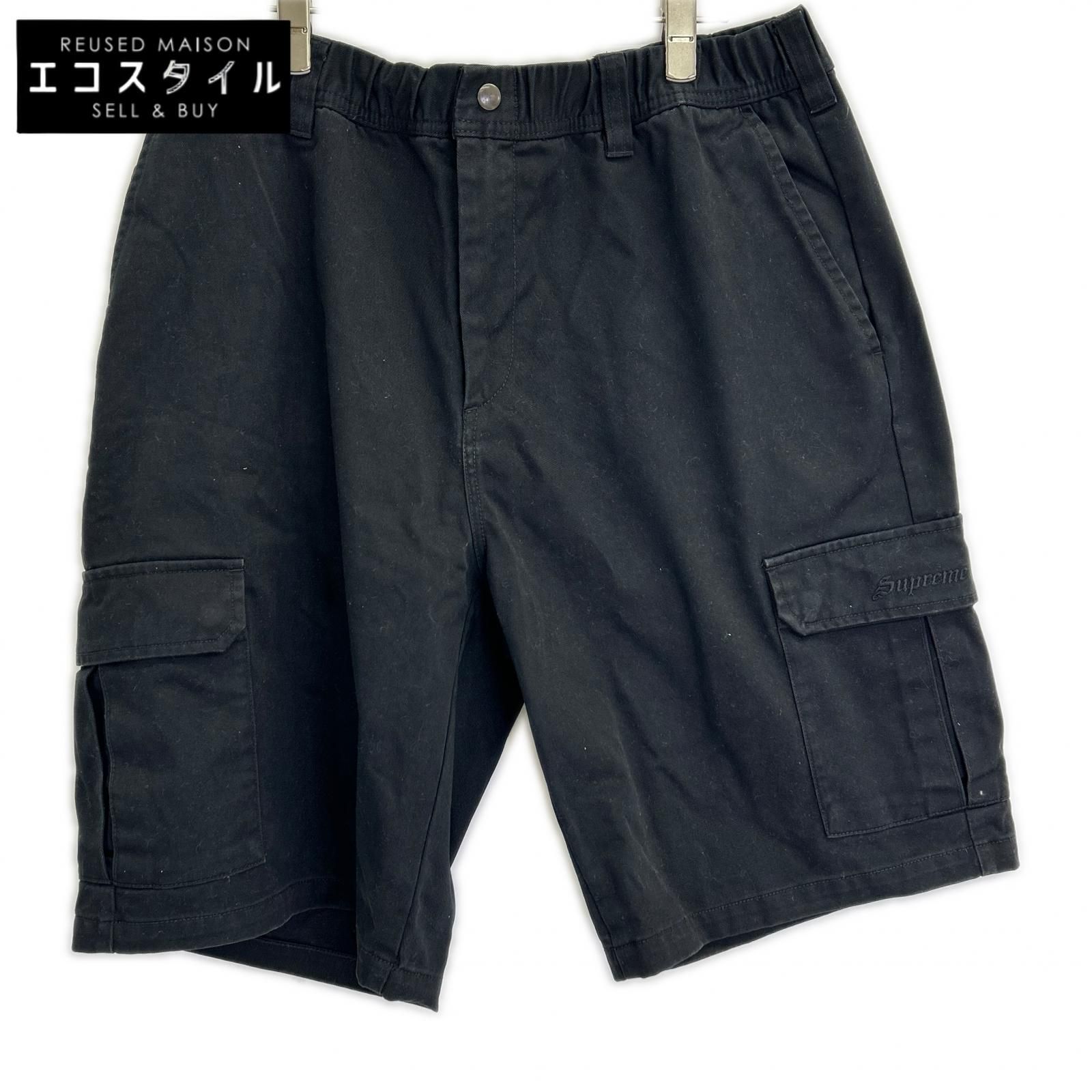 Supreme シュプリーム 22SS ブラック Cargo Work Short ハーフパンツ