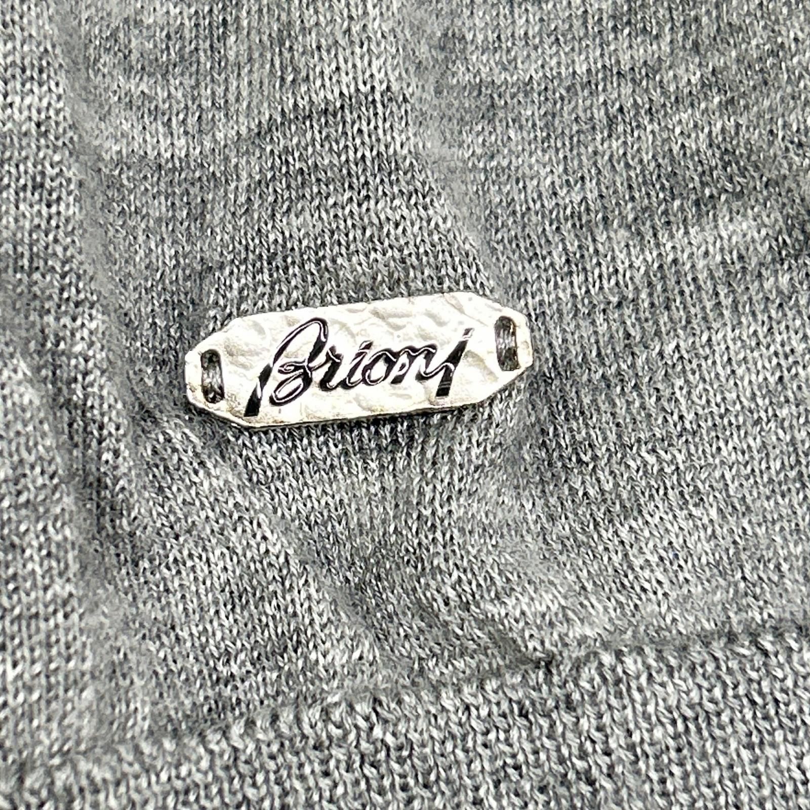 Brioni ブリオーニ グレー カシミア シルク 半袖ニット 48 - メルカリ