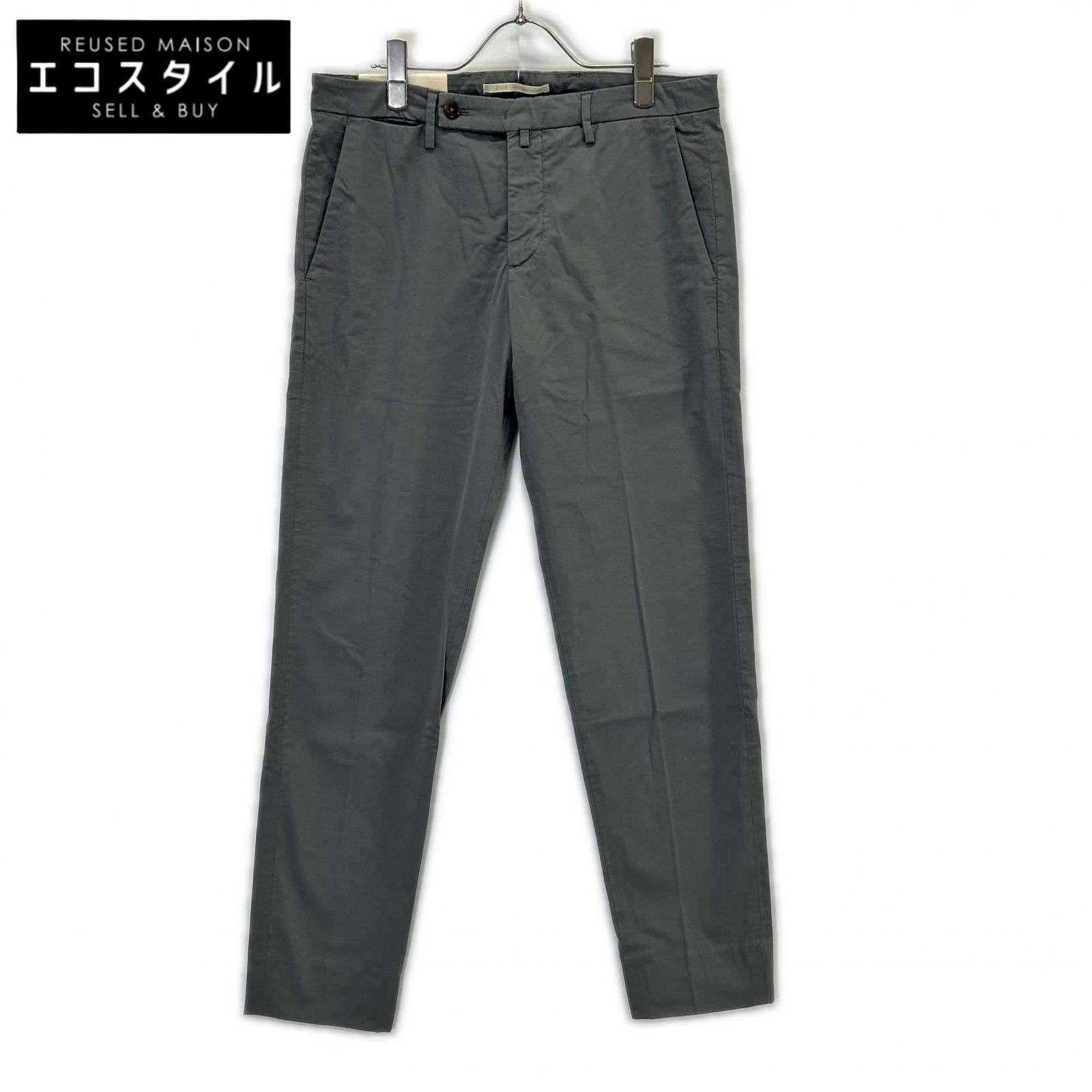 BRIGLIA 1949 ブリリア1949 グレー コットン ERCOLANO ノープリーツ