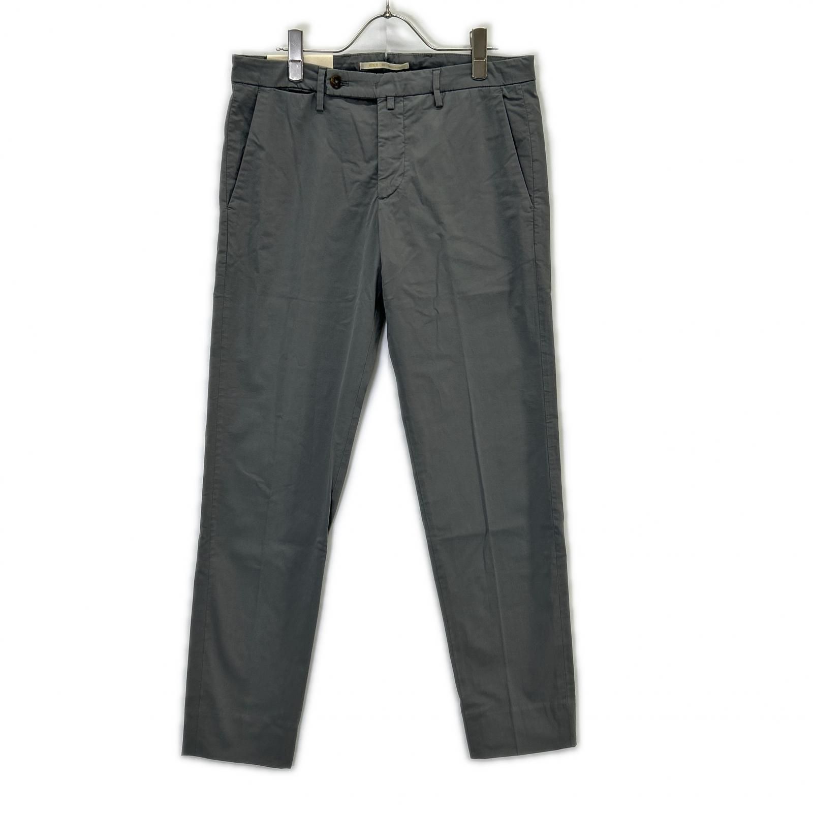 BRIGLIA 1949 ブリリア1949 グレー コットン ERCOLANO ノープリーツ