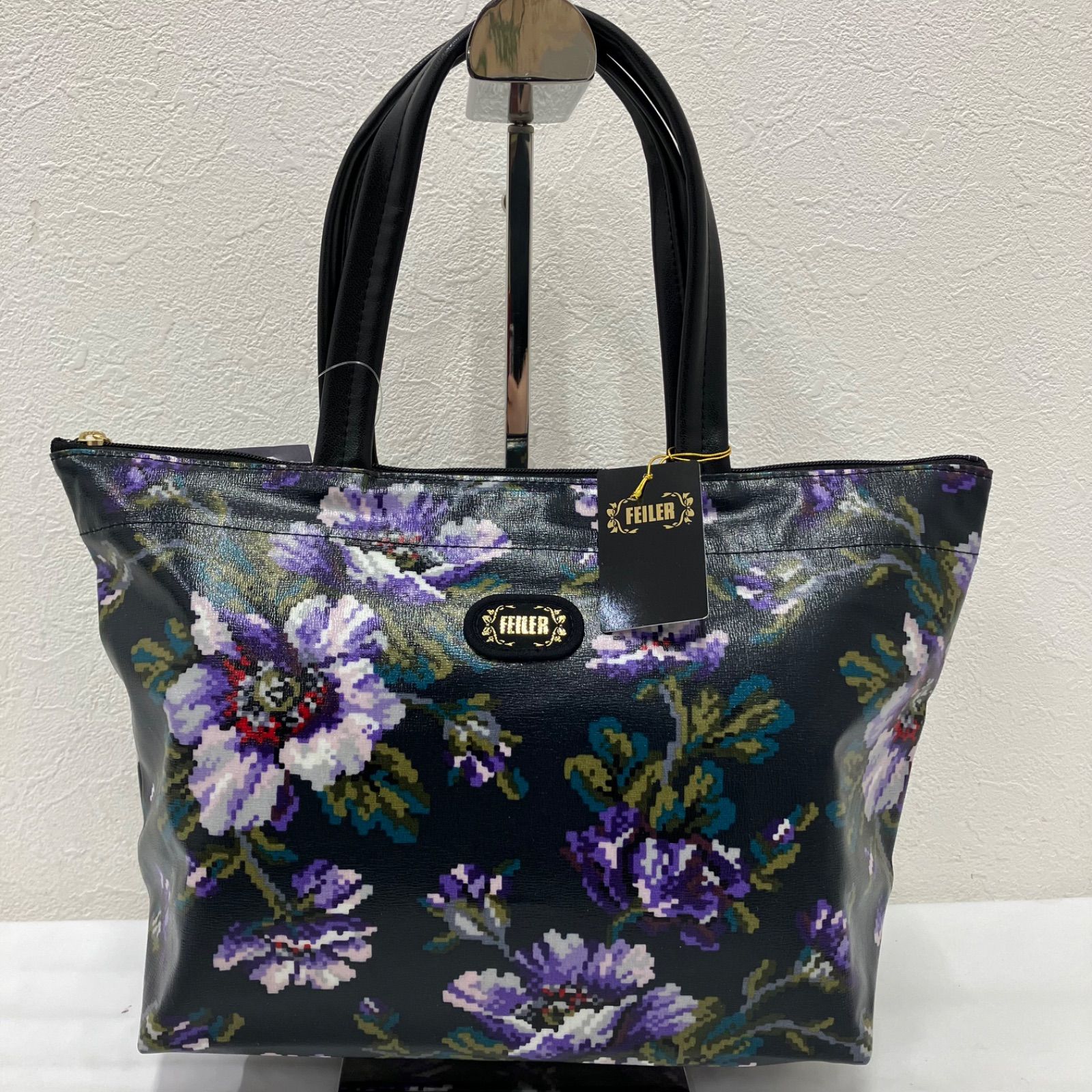 4279 【美品】 FEILER フェイラー タグ付き トートバッグ ハンドバッグ