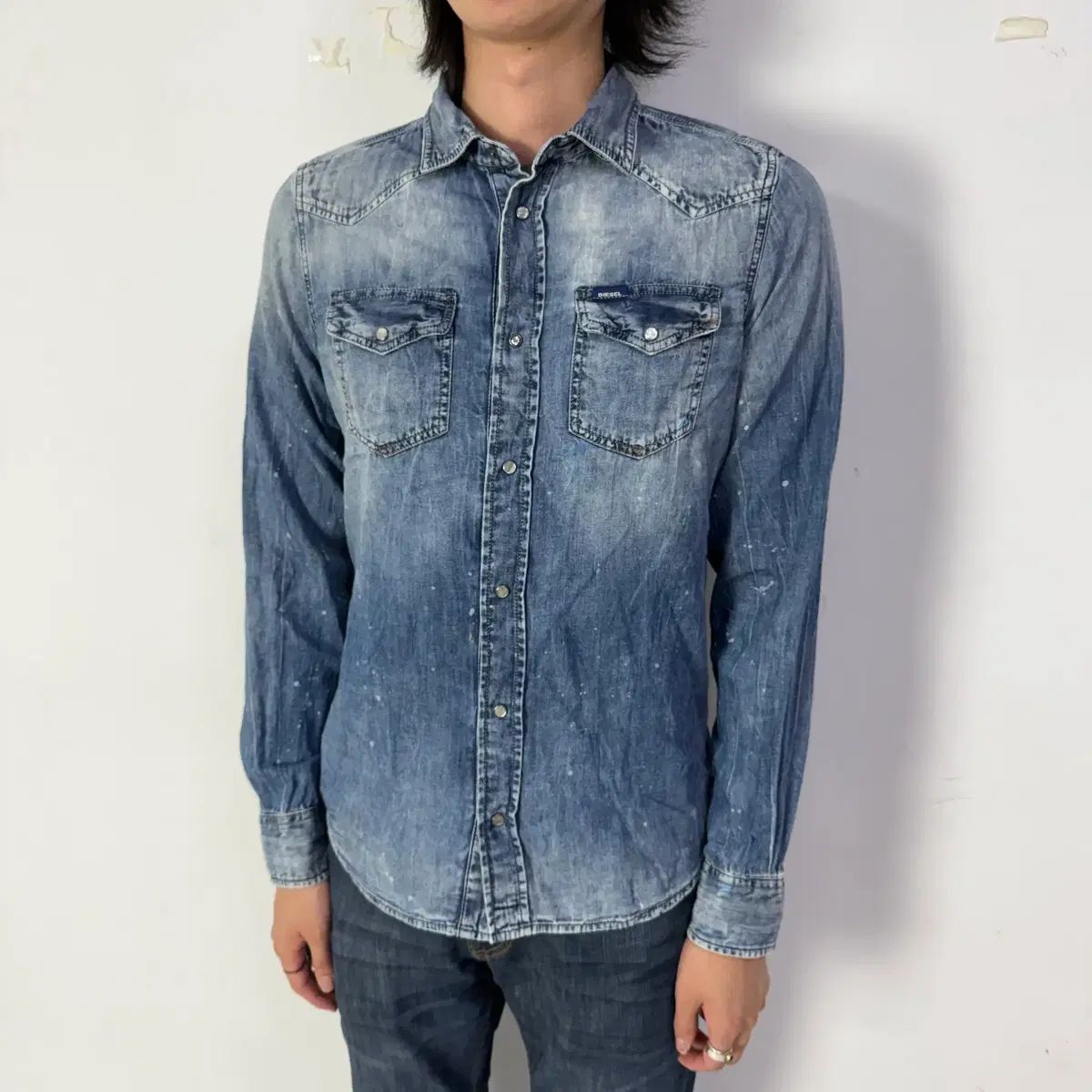 DIESEL ヴィンテージ ウォッシュド デニムシャツ