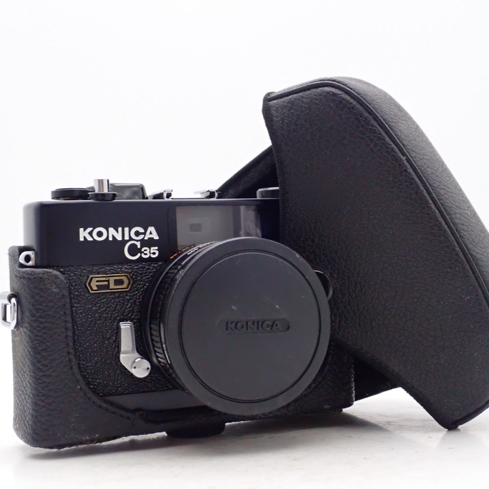 極上品 KONICA C35 FD ブラック HEXANON 38mm f1.8 レンジファインダー
