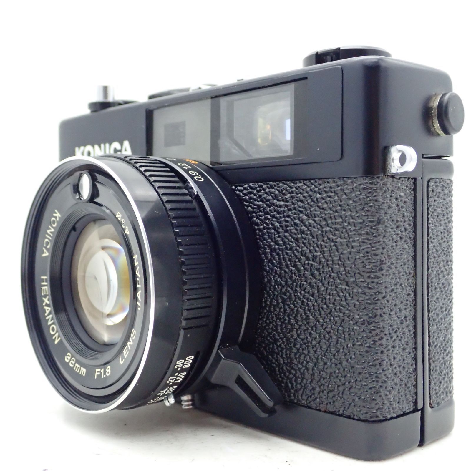 極上品 KONICA C35 FD ブラック HEXANON 38mm f1.8 レンジファインダー