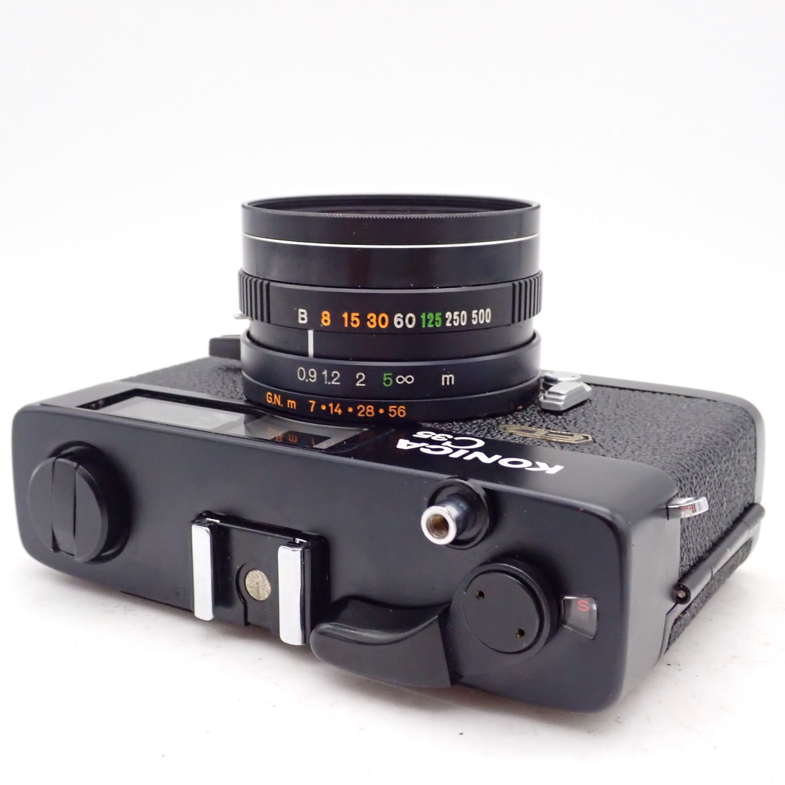 極上品 KONICA C35 FD ブラック HEXANON 38mm f1.8 レンジファインダー