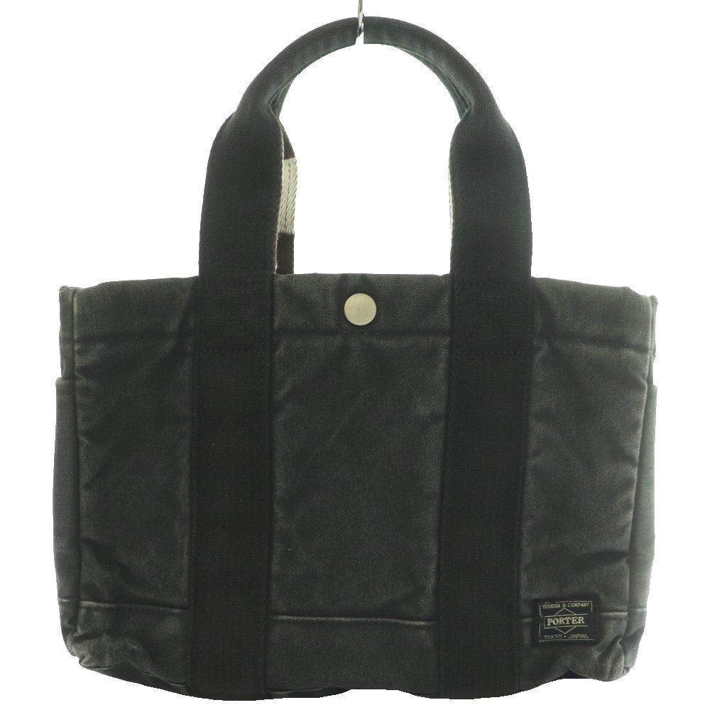 PORTER 黒 キャンバストートバッグ ポーター PORTER 吉田カバン トートバッグ ハンド デニム ロゴ