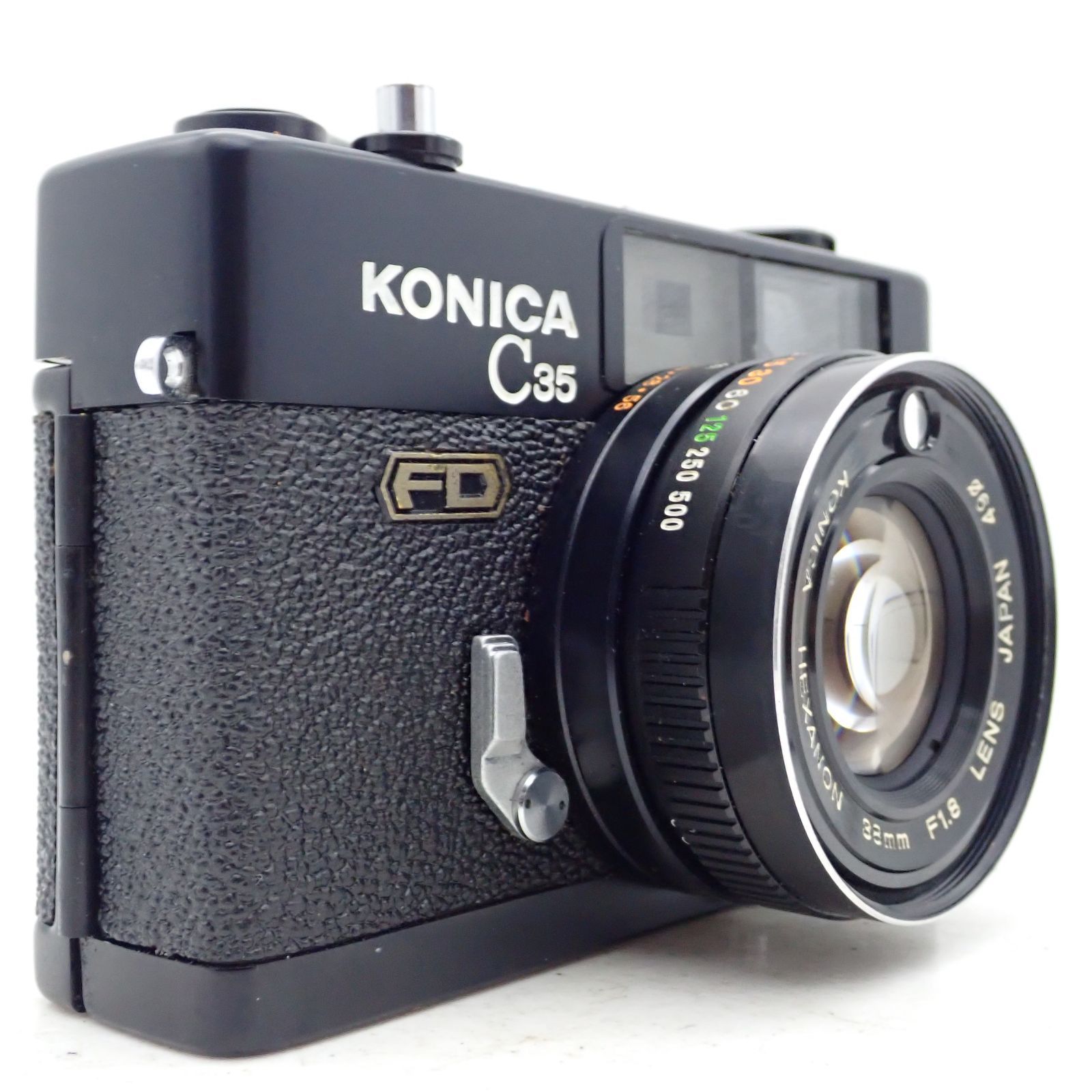 極上品 KONICA C35 FD ブラック HEXANON 38mm f1.8 レンジファインダー