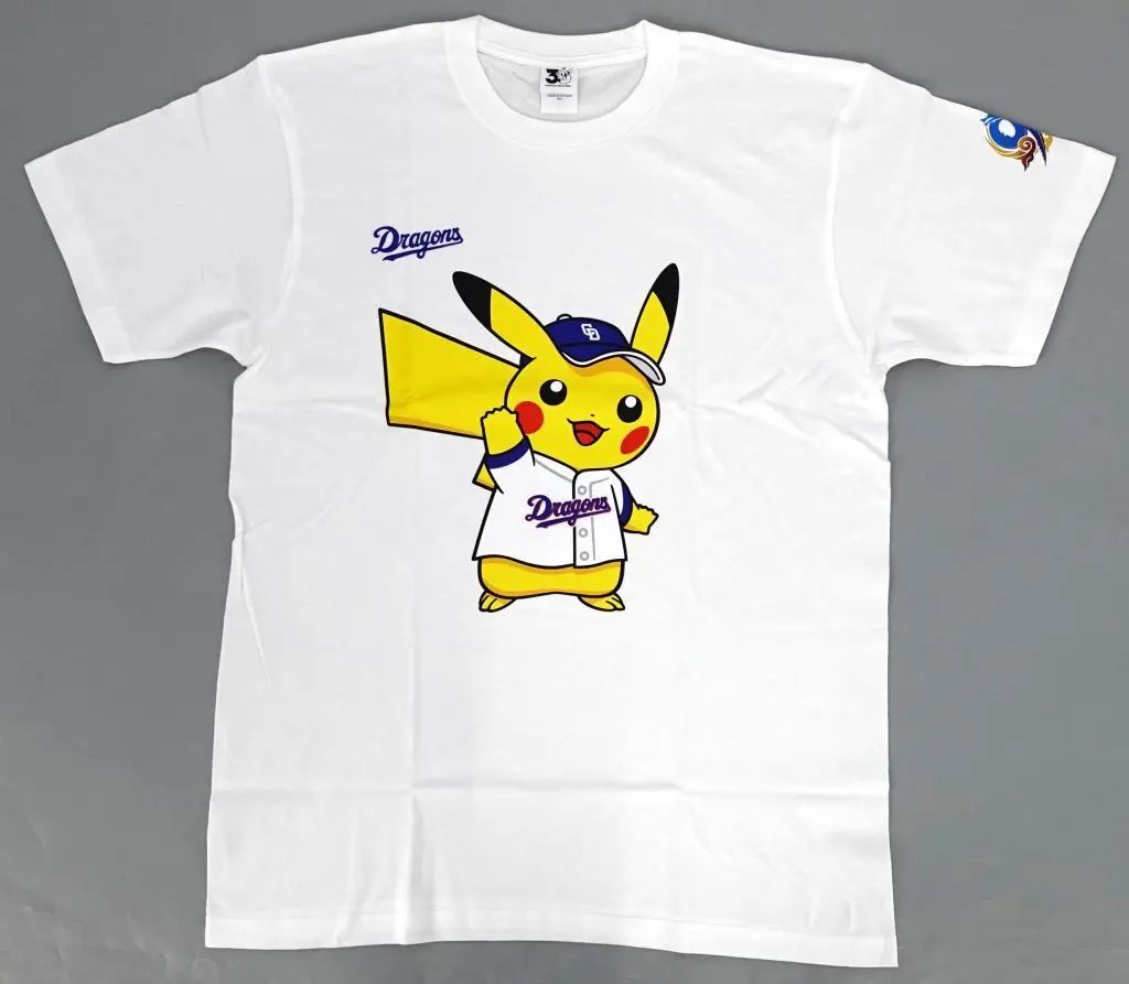 中古】Tシャツ ピカチュウ 中日ドラゴンズオリジナルポケモンTシャツ
