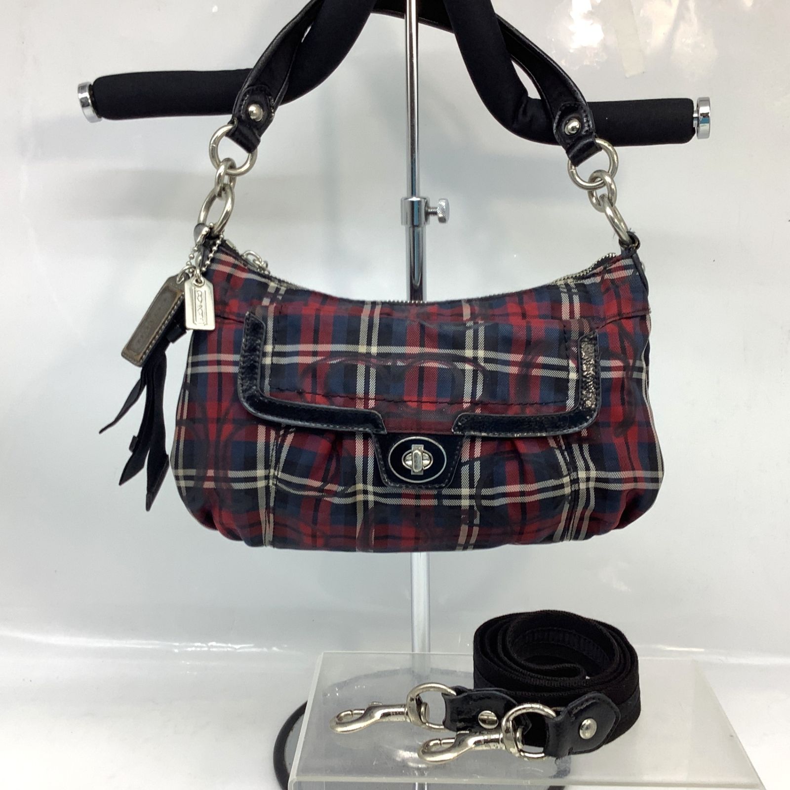 COACH 6143 ミニハンドバッグ ショルダーバッグ ブラック ヴィンテージ 6143 COACH コーチ 18715 2WAY ハンドバッグ ショルダーバッグ