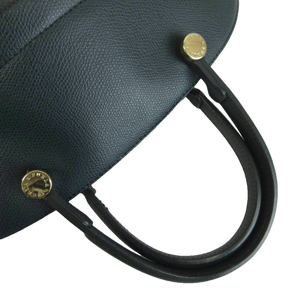 フルラ FURLA パイパー ハンドバッグ レザー ロゴ ゴールド金具 緑
