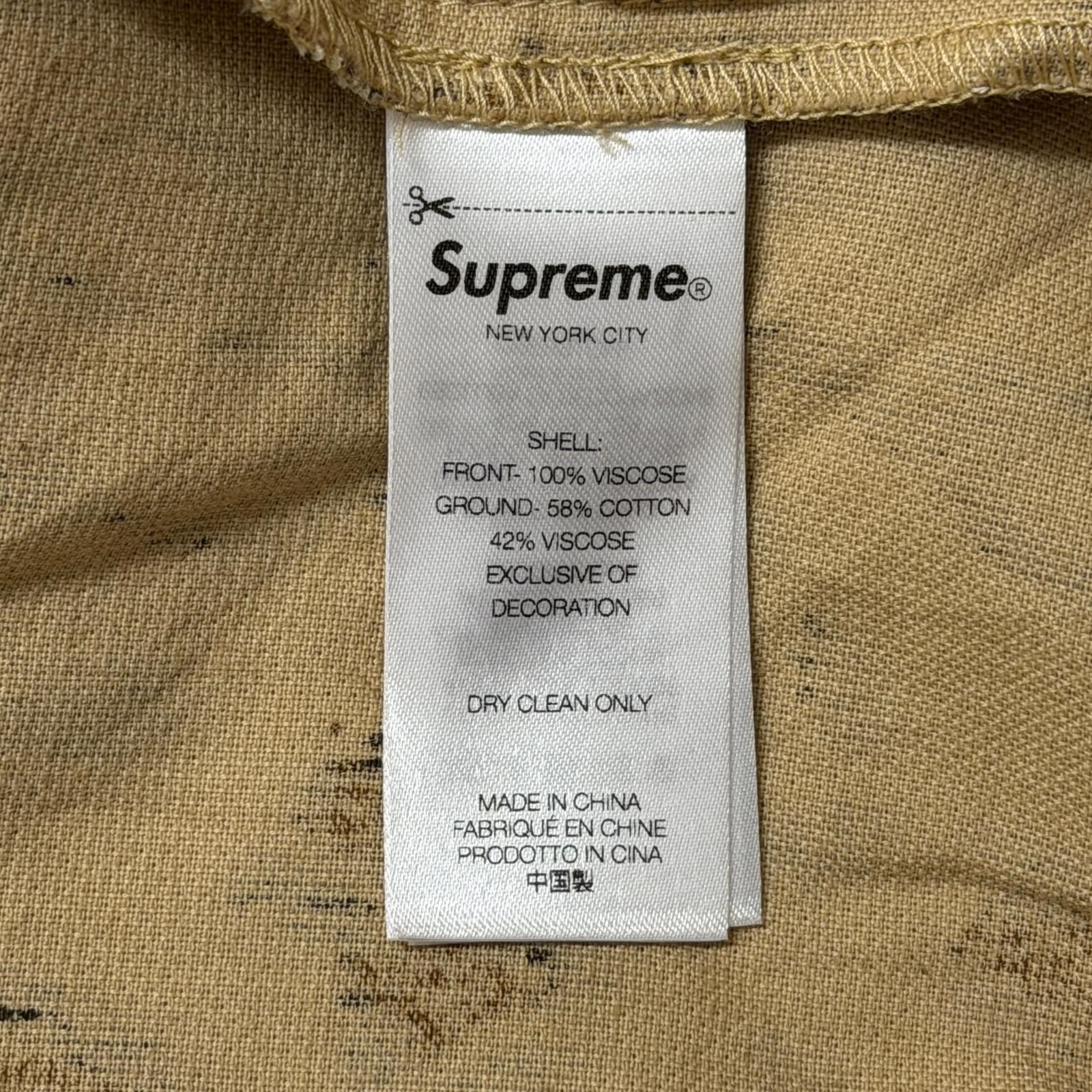 国内正規 Supreme × GOODENOUGH 25SS Crushed Rayon Pile S/S Shirt
