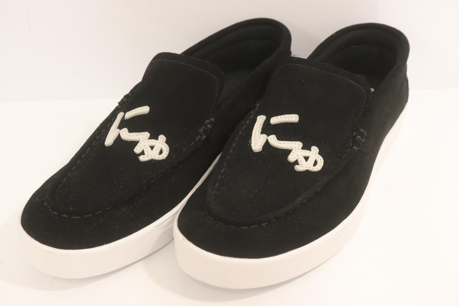 【中古】 SANGACIO メンズシューズ 26cm LOAFER ローファー SANGACIO 26cm 黒 ブラック ロゴ