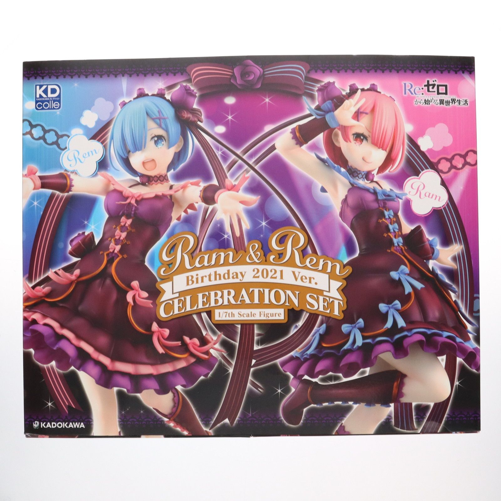 KDcolle ラム&レム 生誕祭2021Ver. お祝いセット Re:ゼロから始める異世界生活 1/7 完成品 フィギュア KADOKAWA(カドカワ)