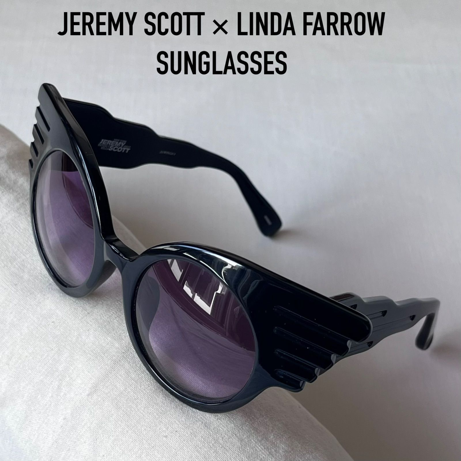 LINDA FARROW ×ジェレミースコット　サングラス jeremy scott ジェレミースコット rinda farrow リンダファロー