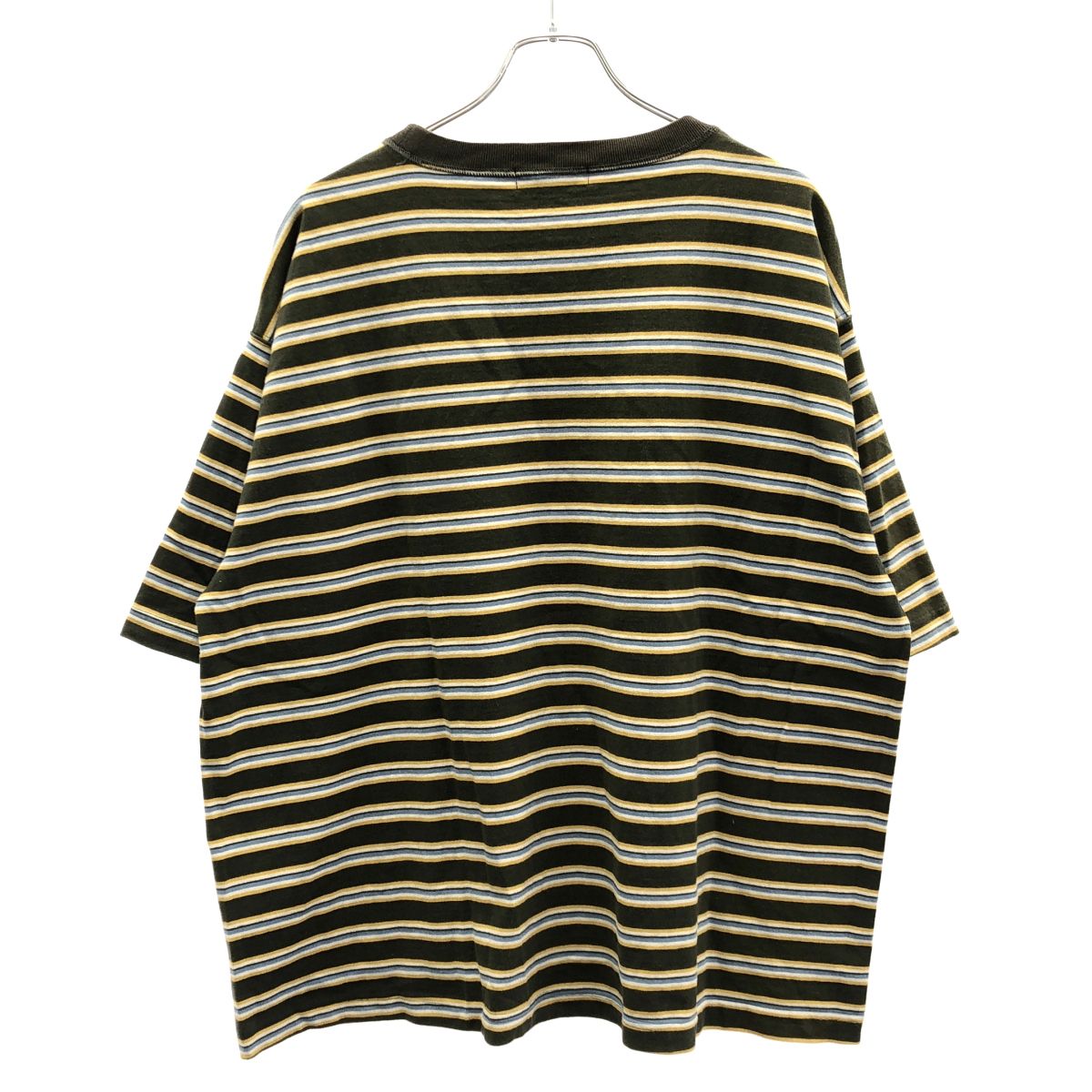 Nigel Cabourn ナイジェルケーボン ボーダーTシャツ カーキ 52 - メルカリ