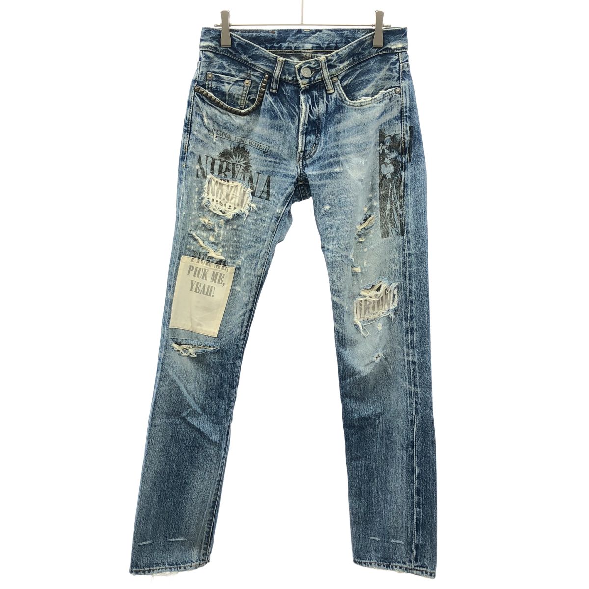 HYSTERIC GLAMOUR 小窓 デニム 28 HYSTERIC GLAMOUR ヒステリックグラマー 小窓デニムパンツ インディゴ