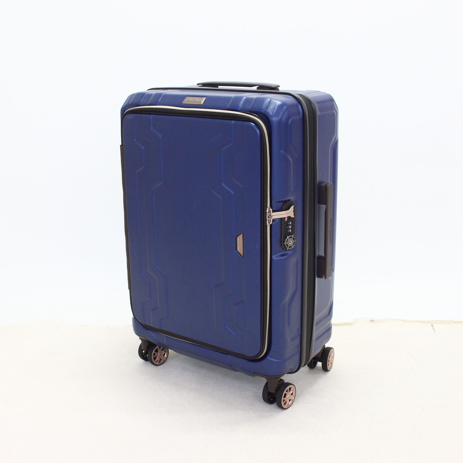 [中古] [3-5泊向けサイズ]LEGEND WALKER 5205 ブルーホエール 58L/拡張時72L ハードスーツケース 5205-58-nv ネイビー  [良い(B)] 3-5泊向けサイズ]LEGEND WALKER 5205 ブルーホエール 58L/拡張時72L