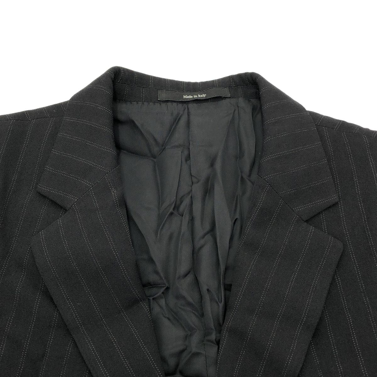 GUCCI グッチ ストライプセットアップスーツ ブラック 56 - メルカリ