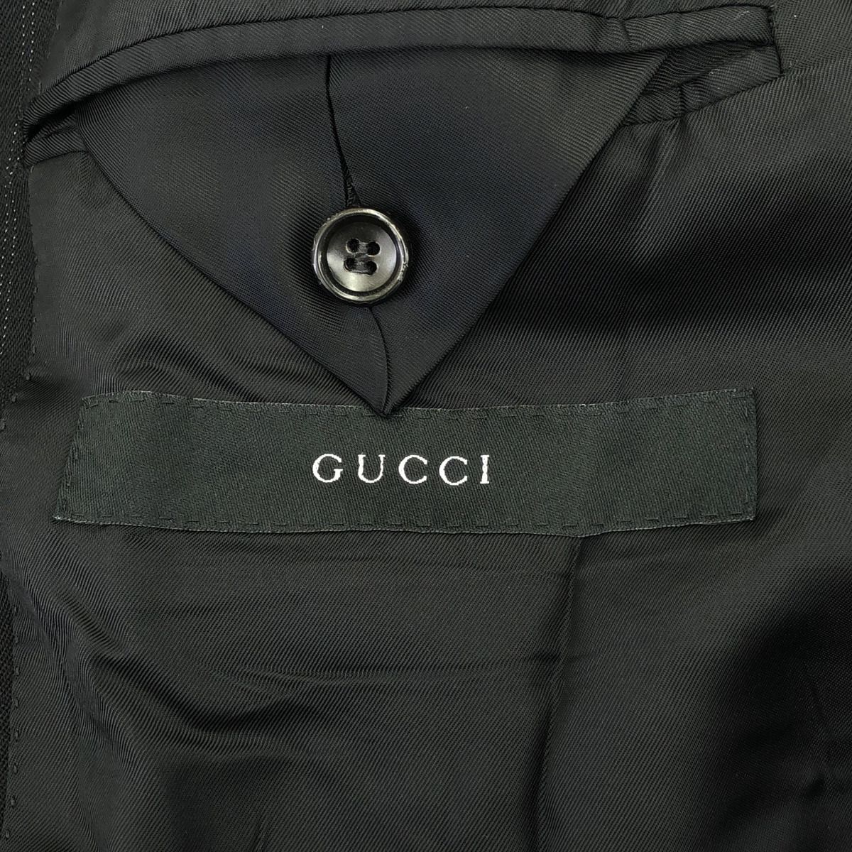 GUCCI グッチ ストライプセットアップスーツ ブラック 56 - メルカリ