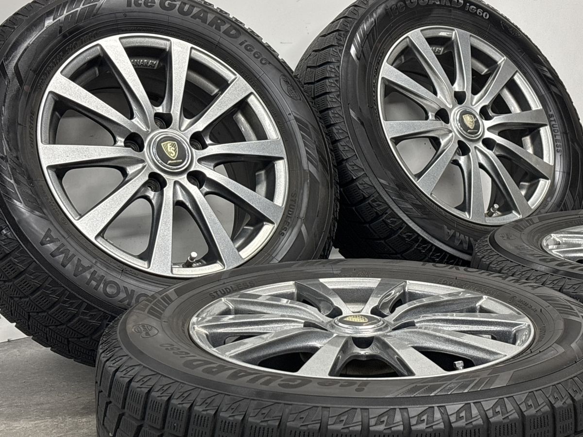 良好品】ユーロスピード 15in 6J +45 PCD114.3 ヨコハマ アイスガード