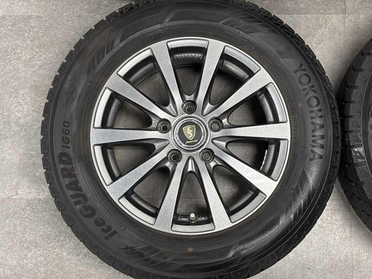 良好品】ユーロスピード 15in 6J +45 PCD114.3 ヨコハマ アイスガード 