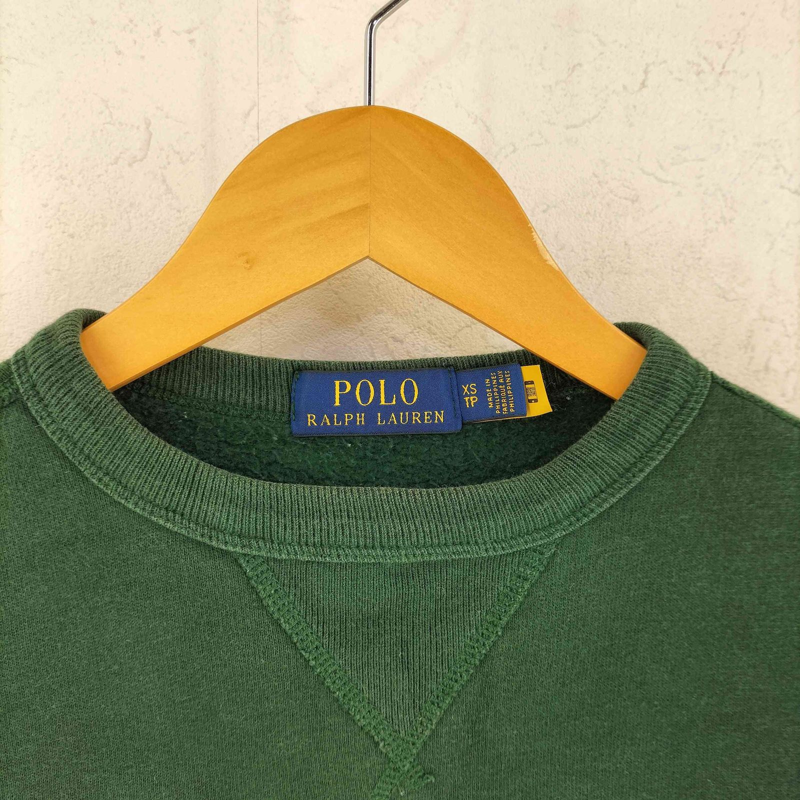 ポロラルフローレン POLO RALPH LAUREN Vガゼット ロゴ刺繍 クルー