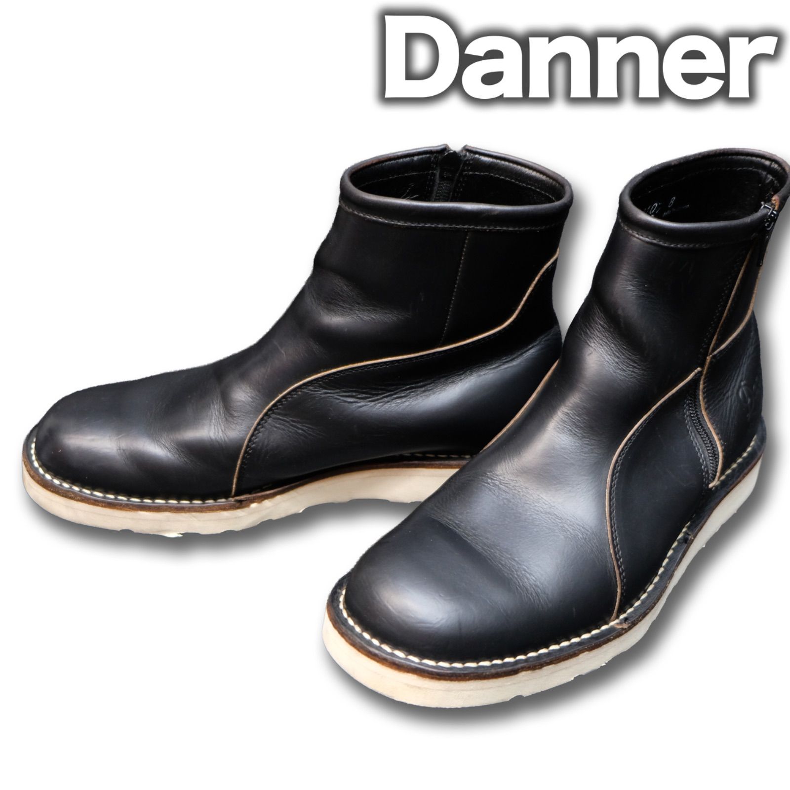 DANNER ダナー　ワークフォース　Ｄ4107 8.5 茶芯 Danner D4107 ワークフォース ホーウィン製 茶芯革 サイドジップブーツ