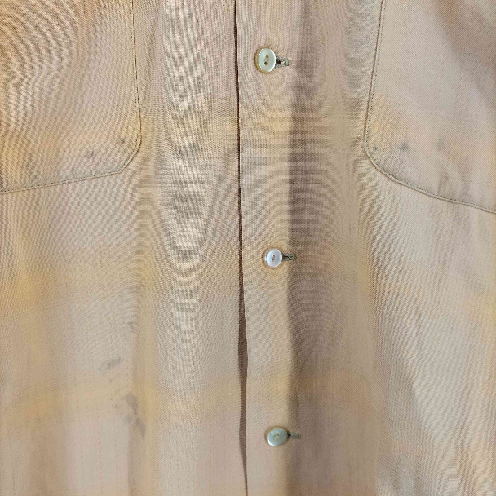キャンパス CAMPUS 50-60s USA製 レーヨン オンブレチェックシャツ