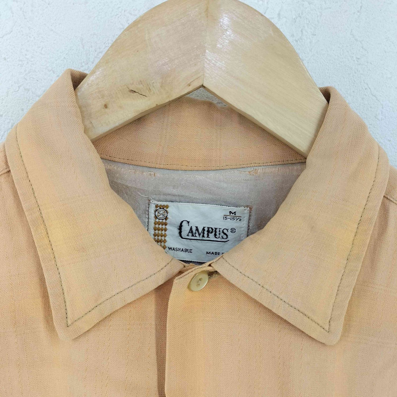 キャンパス CAMPUS 50-60s USA製 レーヨン オンブレチェックシャツ