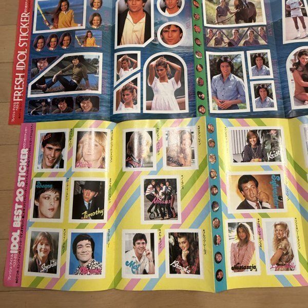 アイドル ステッカー シール 雑誌付録 まとめ IDOL JACKET STICKER 80