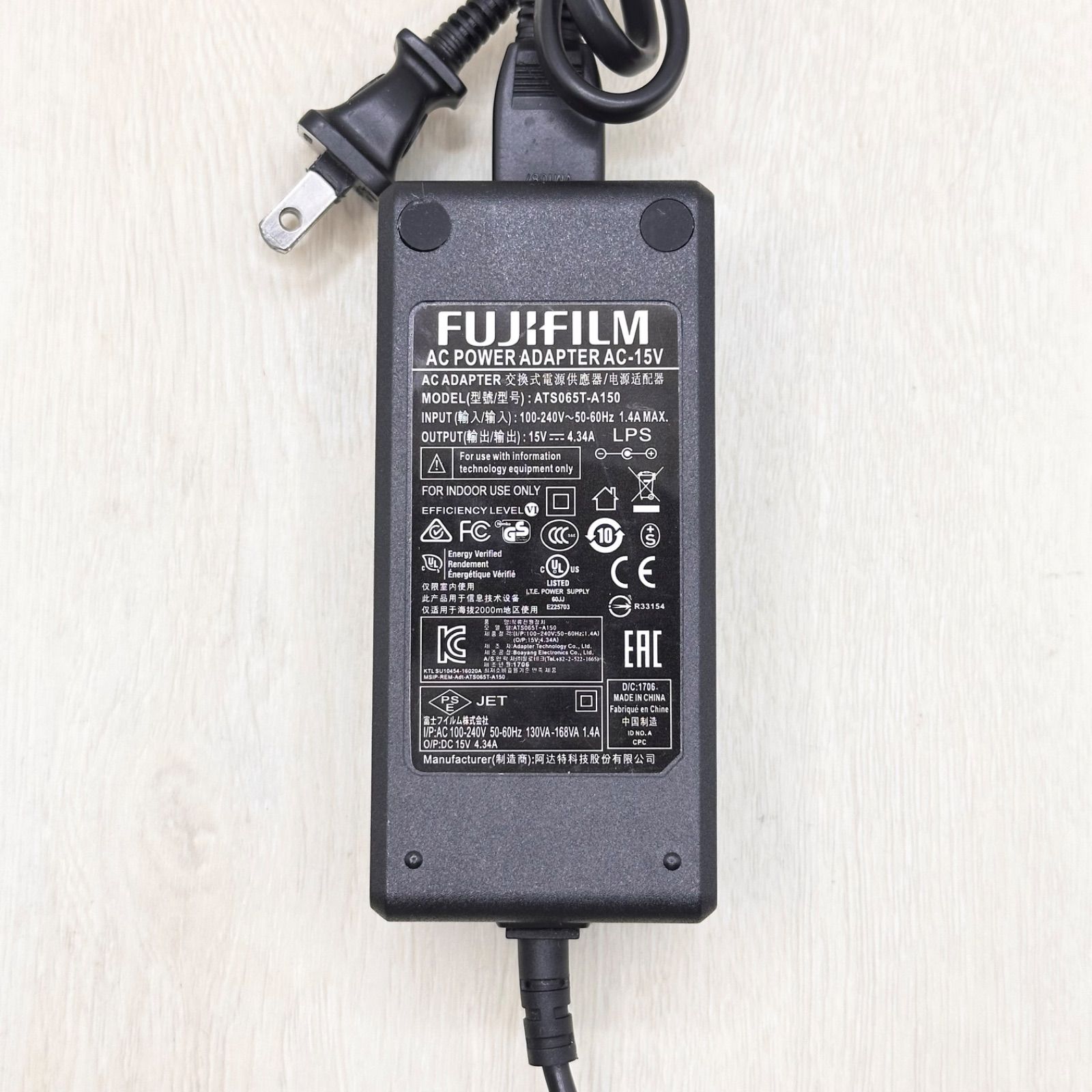 カメラ AC-15V FUJIFILM 富士フイルム フジフィルム 純正 AC