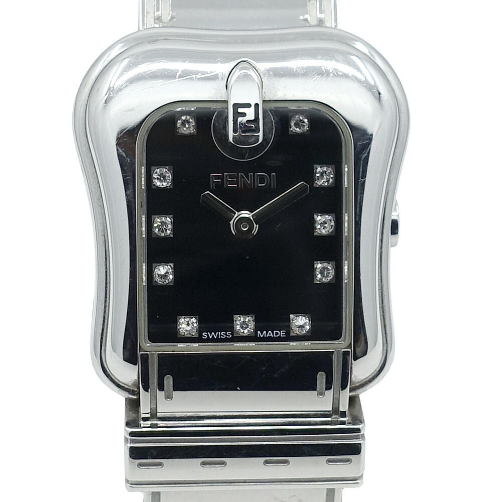 名東】フェンディ 腕時計 Orologi オロロジ 011-3800L-022 黒文字盤