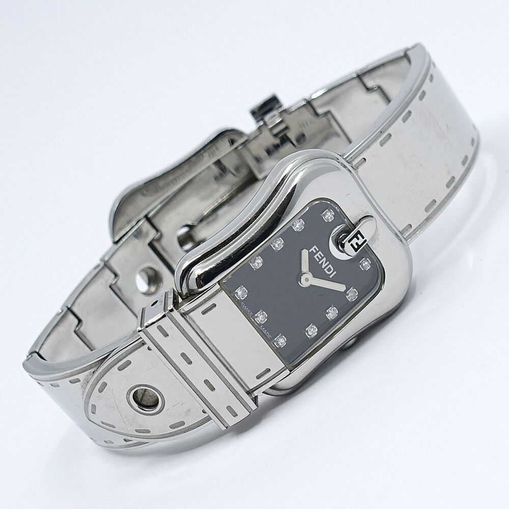 名東】フェンディ 腕時計 Orologi オロロジ 011-3800L-022 黒文字盤