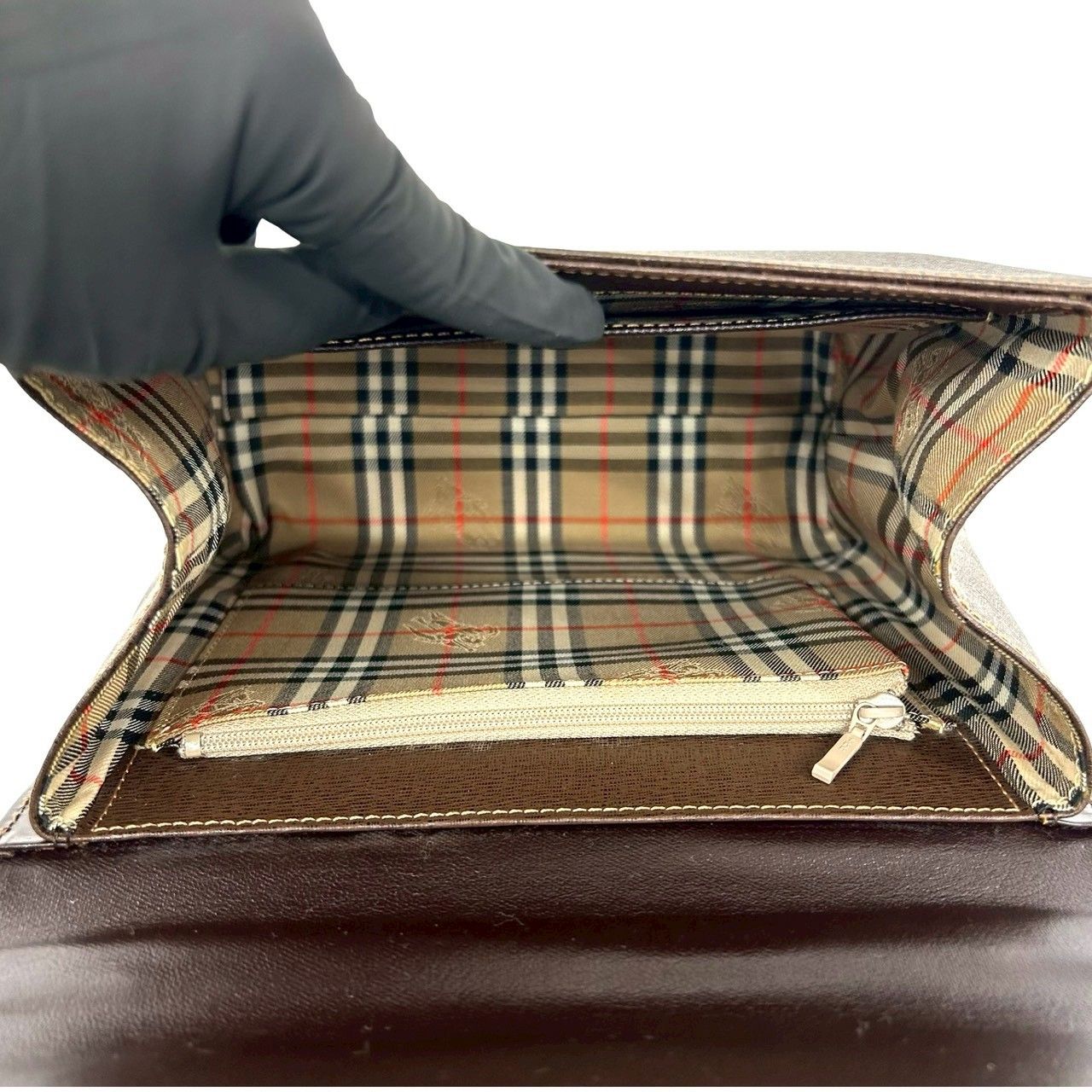 極 美品 BURBERRYS バーバリーズ ヴィンテージ ロゴ 金具 ノバチェック