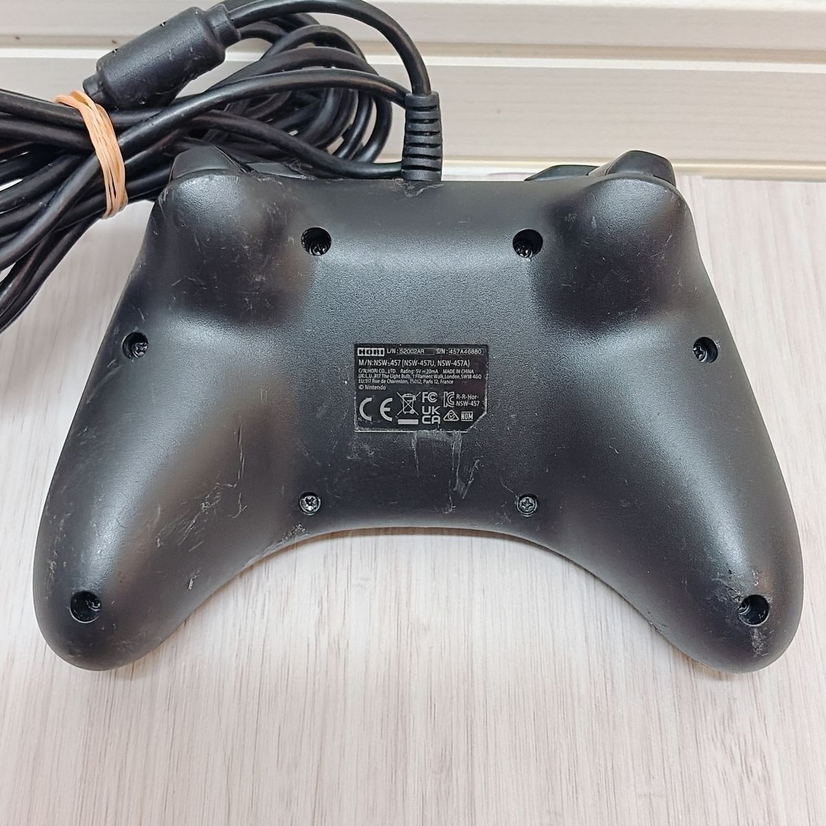 動作品】Nintendo Switch 有線コントローラー ブラック HORI NSW-457