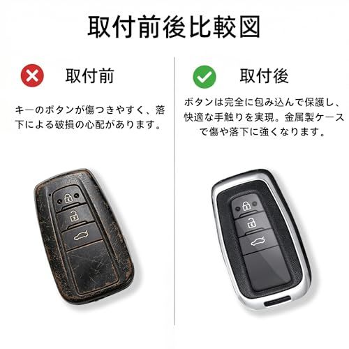 トヨタ クラウン 210 系 220 系 対応 本革レザーキーケース 純正キー