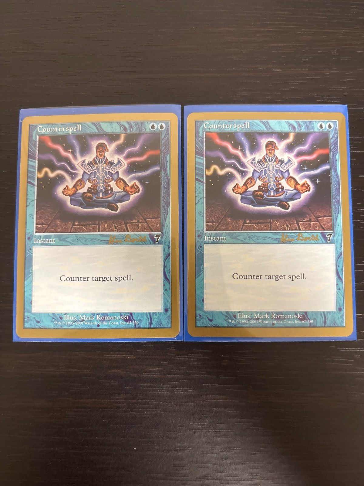 kw10 金枠 対抗呪文/Counterspell [WC01] 青C Alex Borteh 2枚 英語版