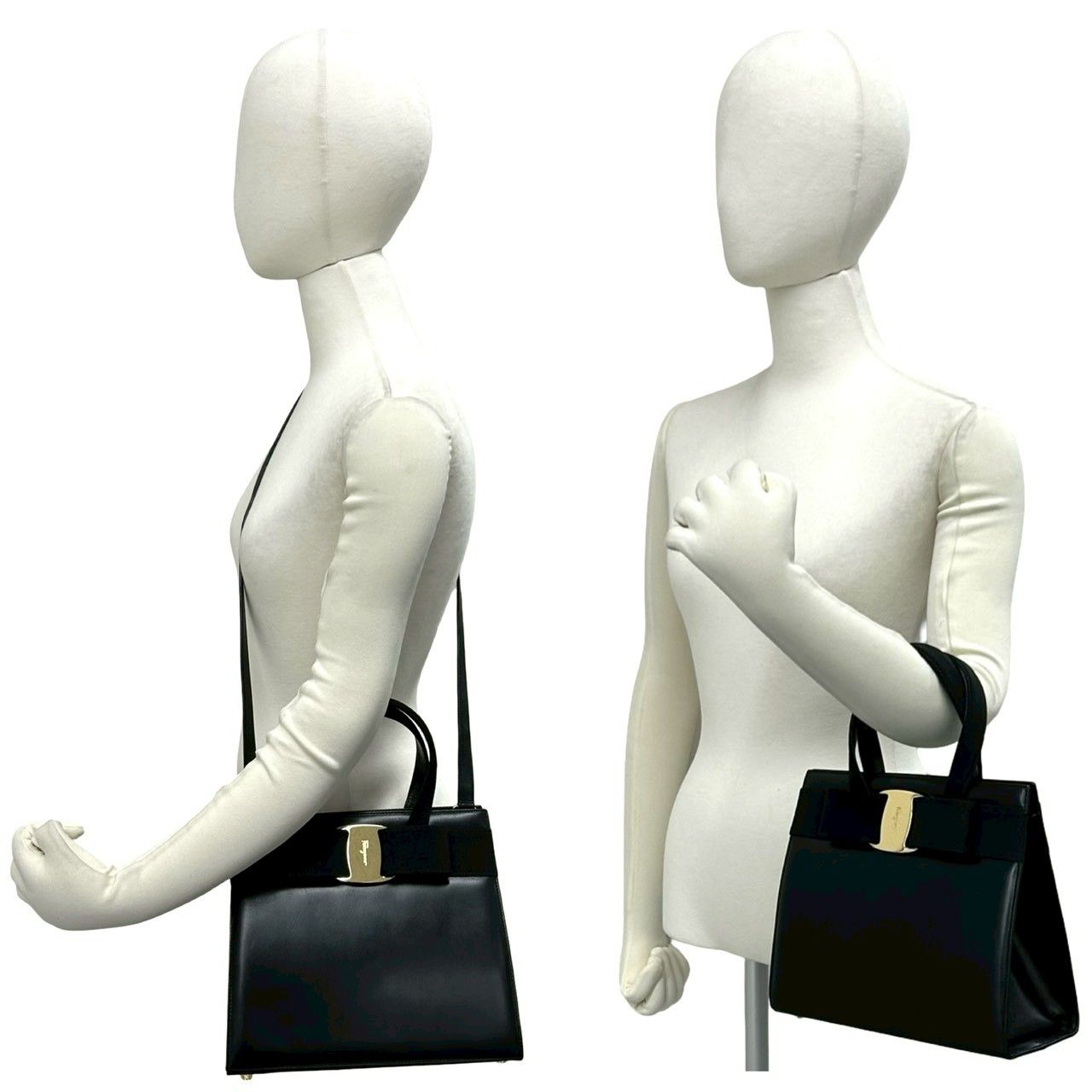 極 美品 Salvatore Ferragamo サルヴァトーレフェラガモ ヴァラリボン