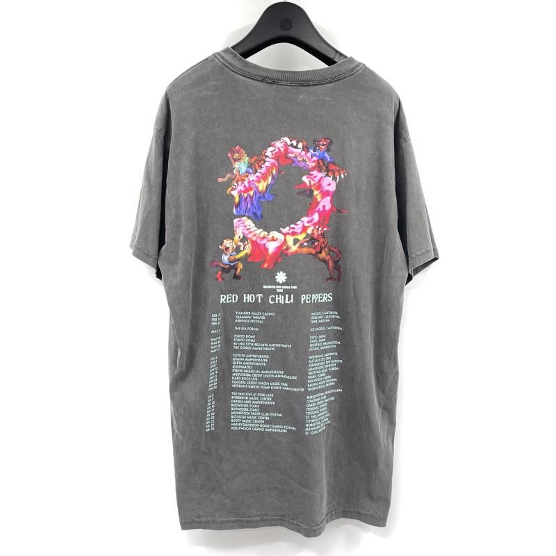 Mサイズ 新品 レッチリ 2024 東京ドーム ツアー ロンT 中古】REDHOTCHILIPEPPERS 2024東京ドームツアーTee グレー サイズL