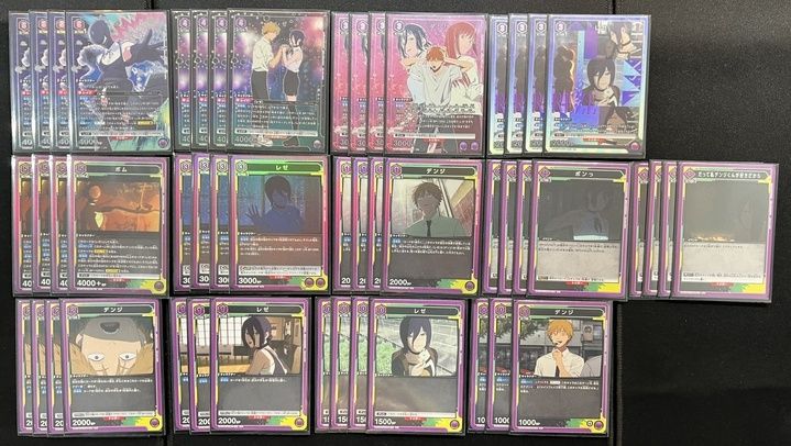 デッキ】チェンソーマン 紫 レゼ【UNIONARENA】※☆1フルパラ ユニアリ