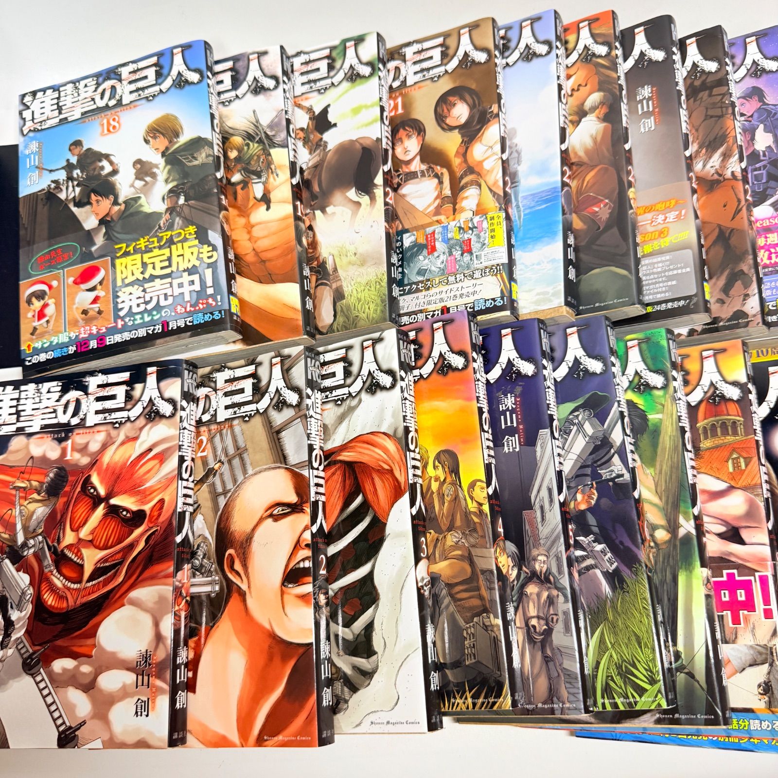初版多数】 進撃の巨人 全巻 1-34 - メルカリ