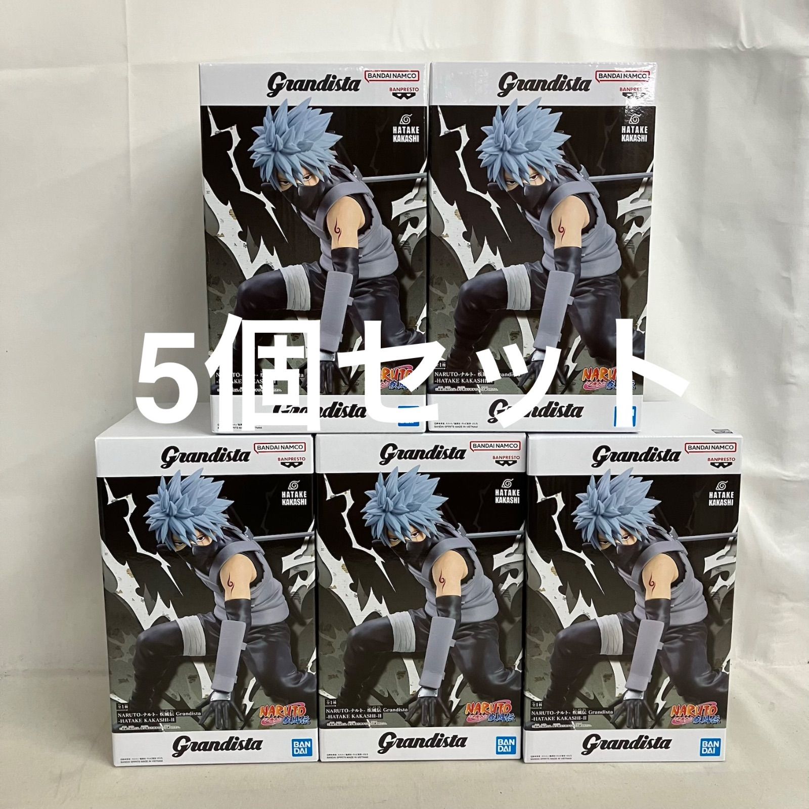 未開封 ナルト 疾風伝 Grandista はたけカカシ Ⅱ フィギュア 5個