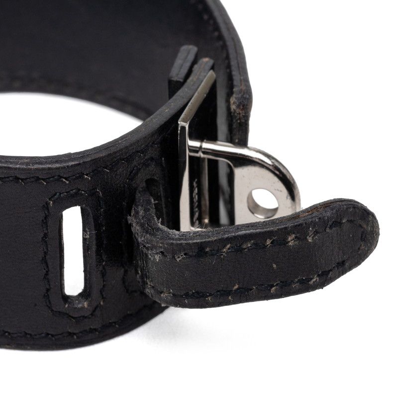 エルメス アルテミス ブレスレット ブラック レザー レディース HERMES