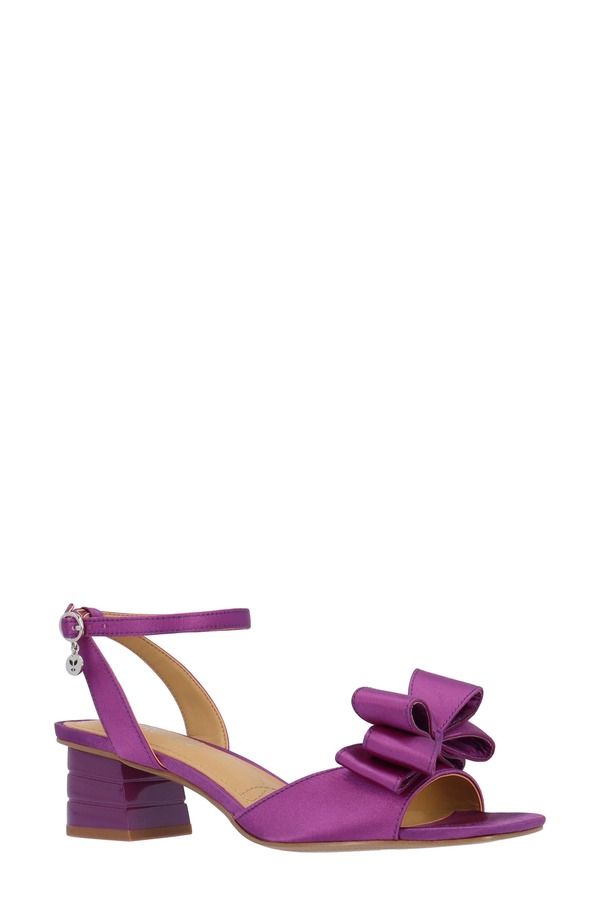 ジェイレニー レディース シューズ ヒール サンダル アンクル J Rene Novelankle Strap Sandal Purple パープル